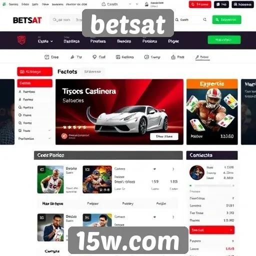 Interface do site betsat é amigável e intuitiva