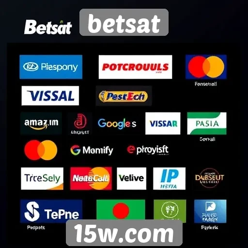 Métodos de pagamento disponíveis no Betsat